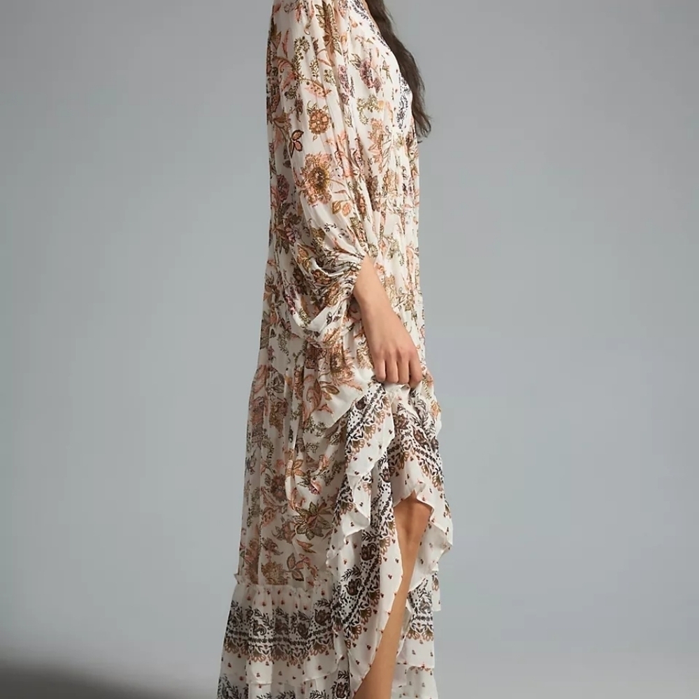 Anthropologie V-neck Long Sleeve Dress - Picture 4 of 16